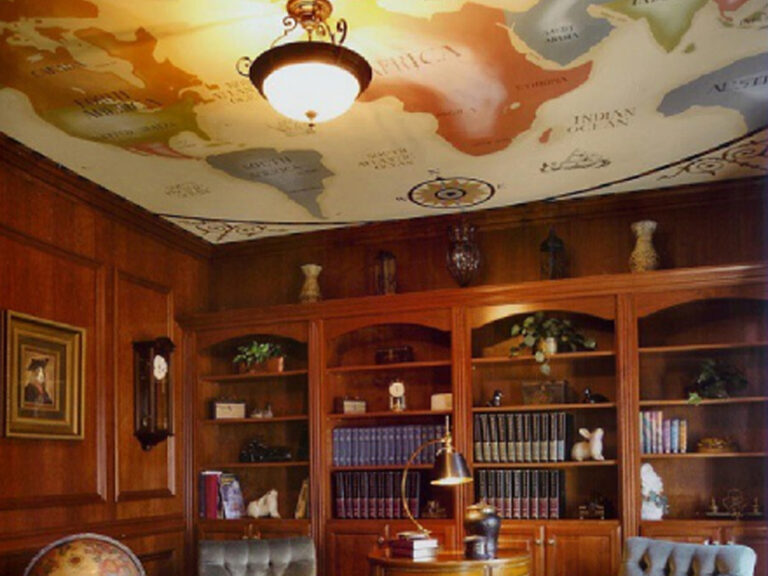 Ceiling Map Mural